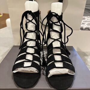 Moving sale. Vince Camuto Black Lace-Up Gladiator Sandals